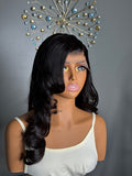 SDD Layer Straight wig, paired with 5by5 closure