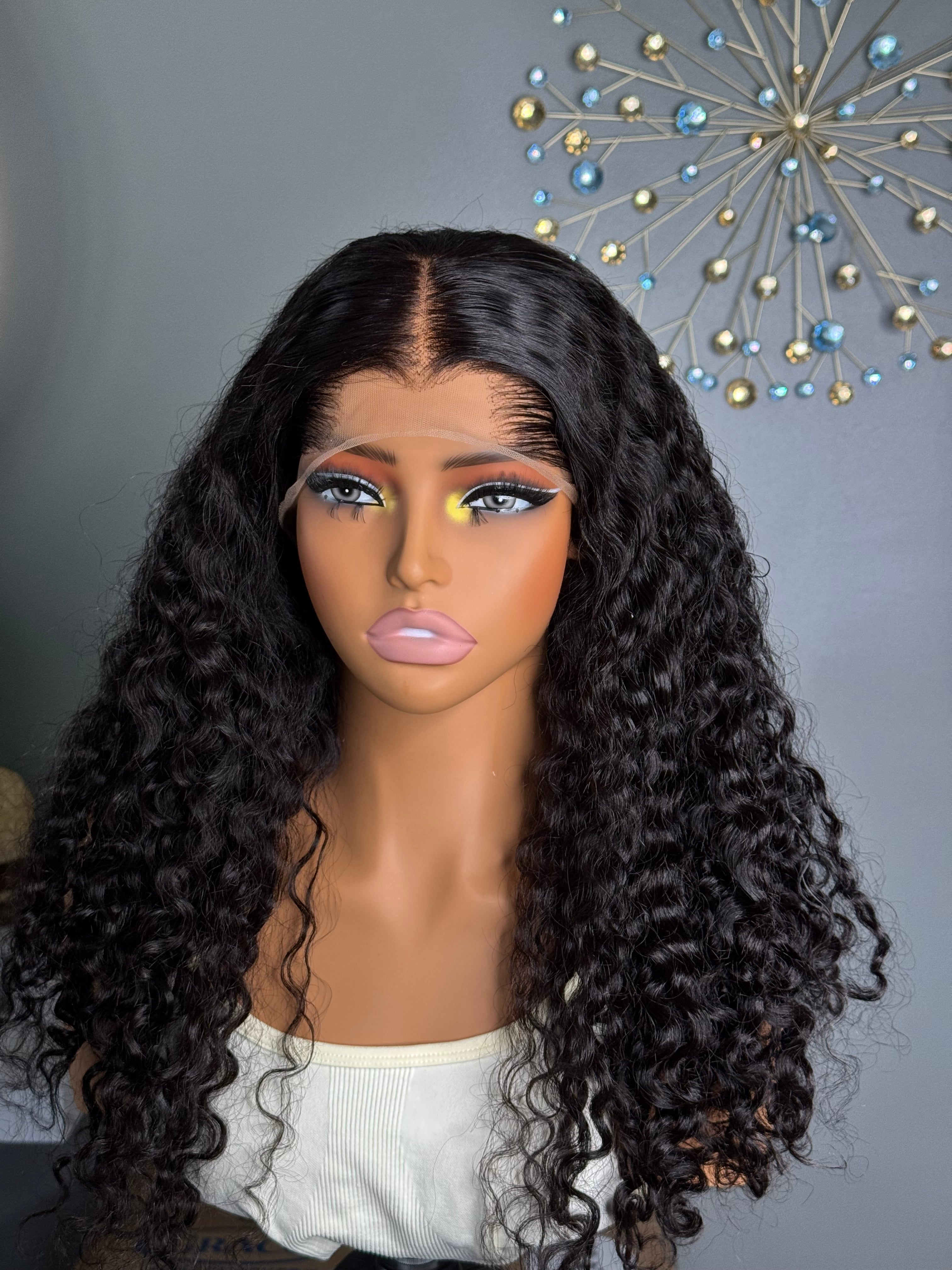 Lace frontal Deep waves paired with 13by4 frontal, 100% human hair