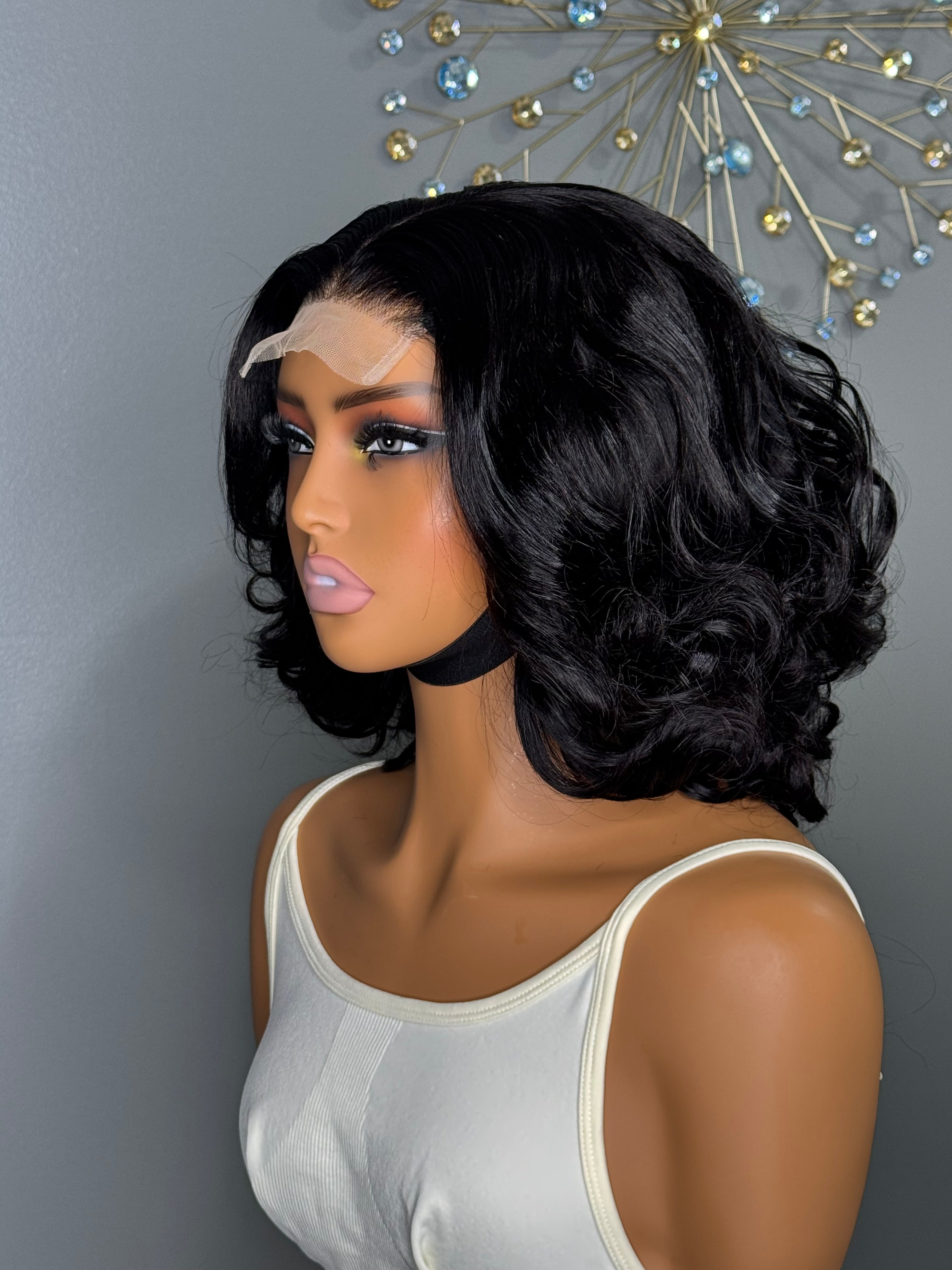 SDD Egg Curl 4*4 Closure wig