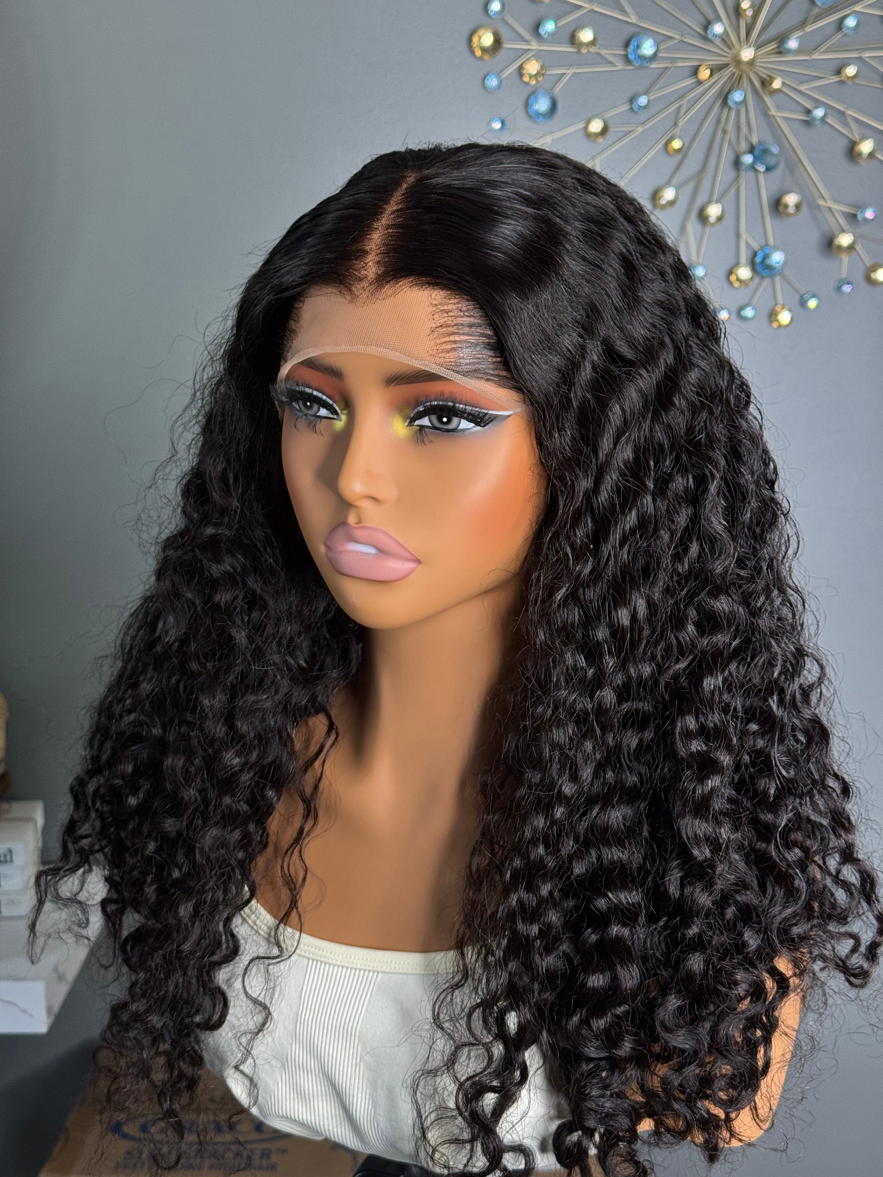 Lace frontal Deep waves paired with 13by4 frontal, 100% human hair