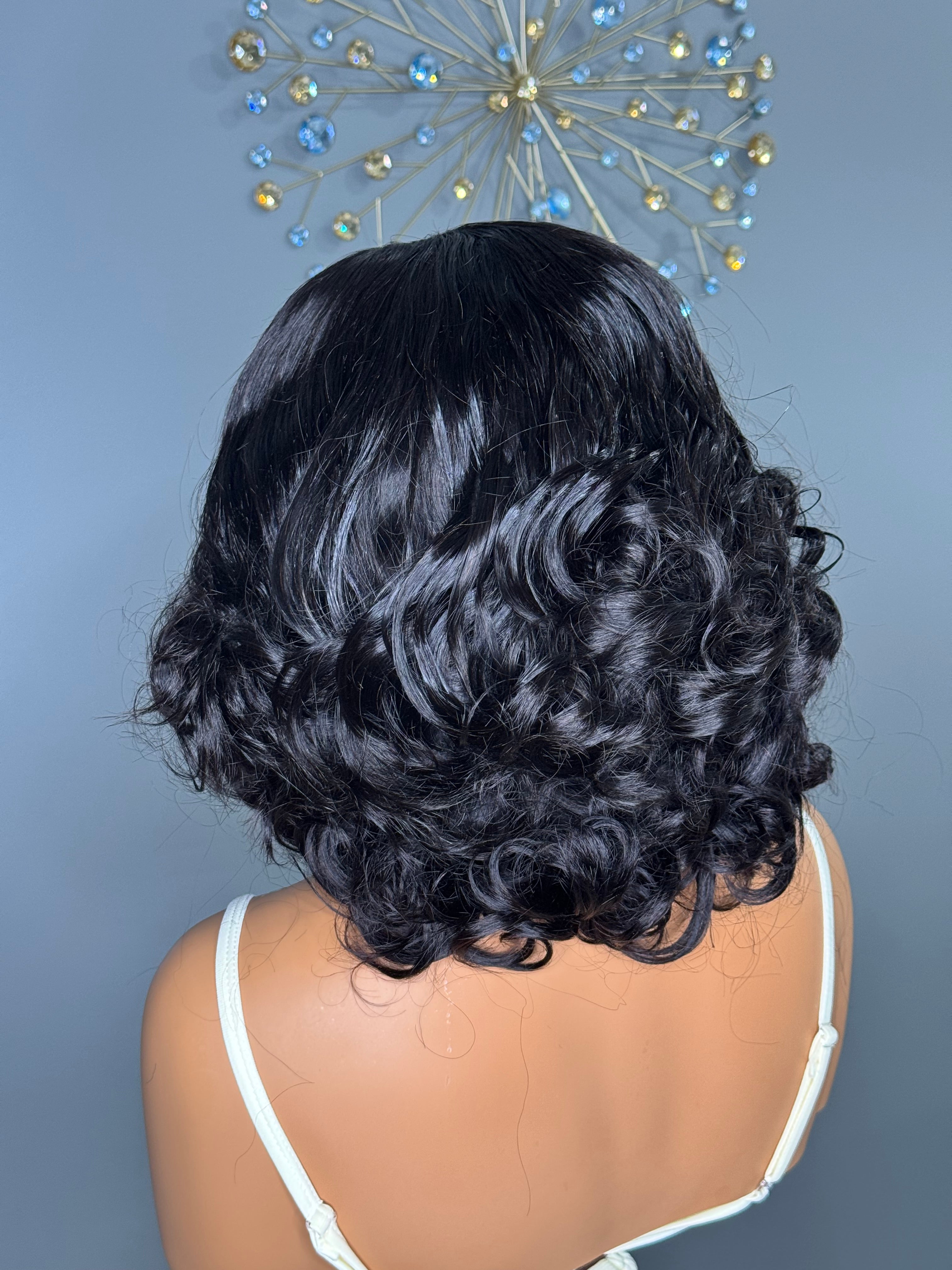 SDD Egg Curl 4*4 Closure wig