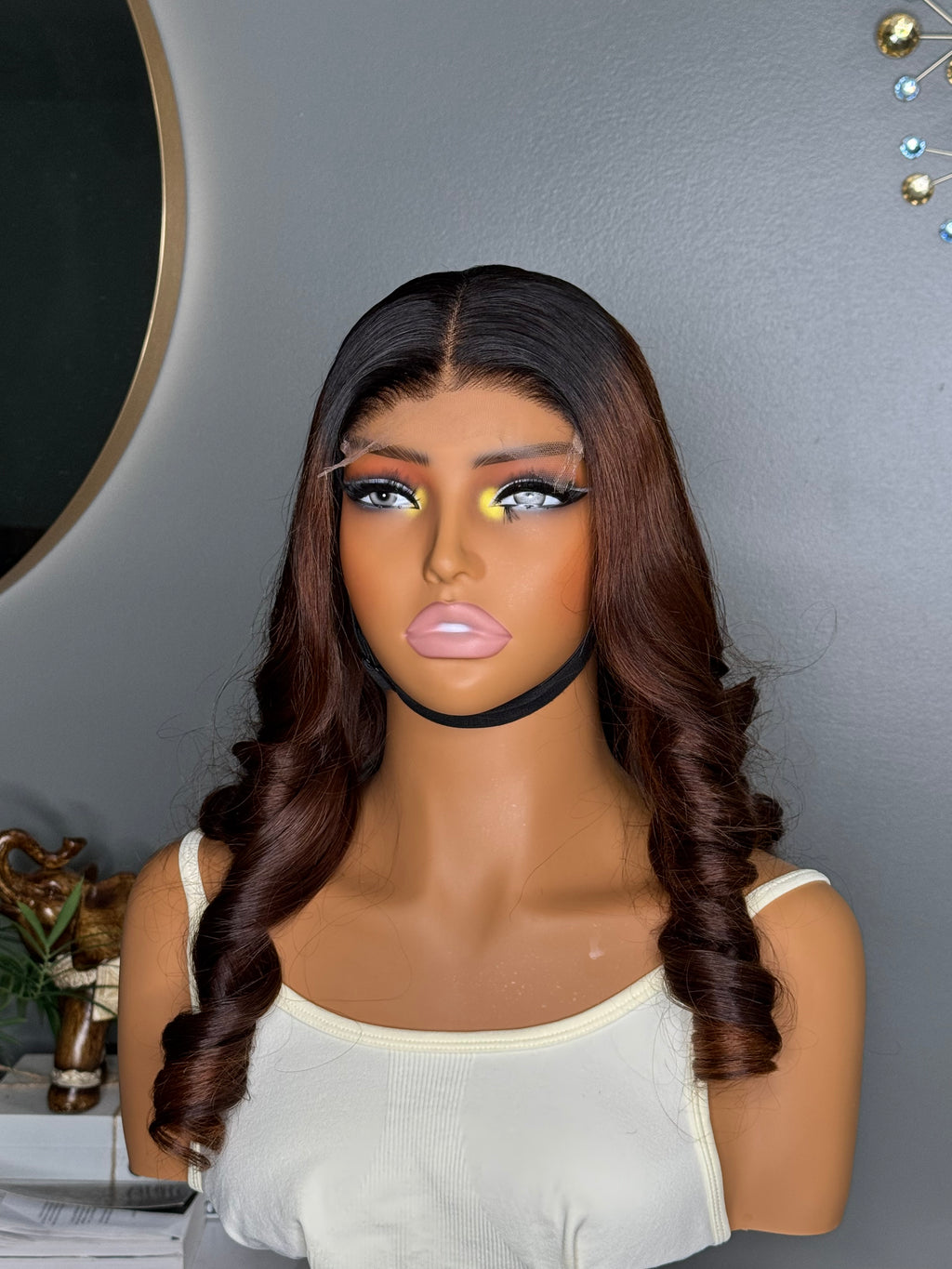 Color body wave with 5by5 HD closure wig