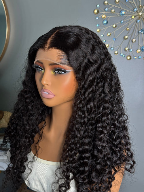 Lace frontal Deep waves paired with 13by4 frontal, 100% human hair
