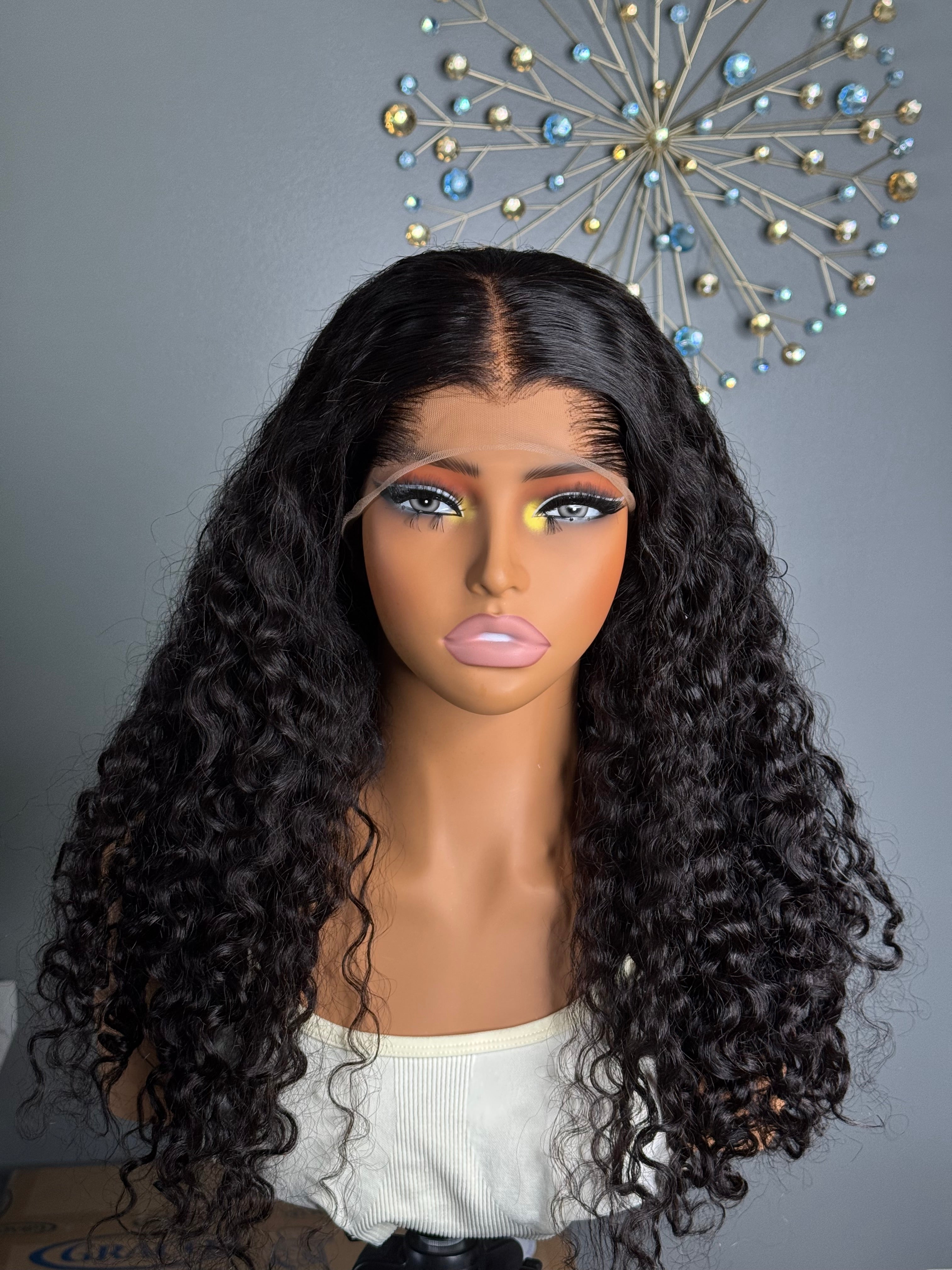 Lace frontal Deep waves paired with 13by4 frontal, 100% human hair