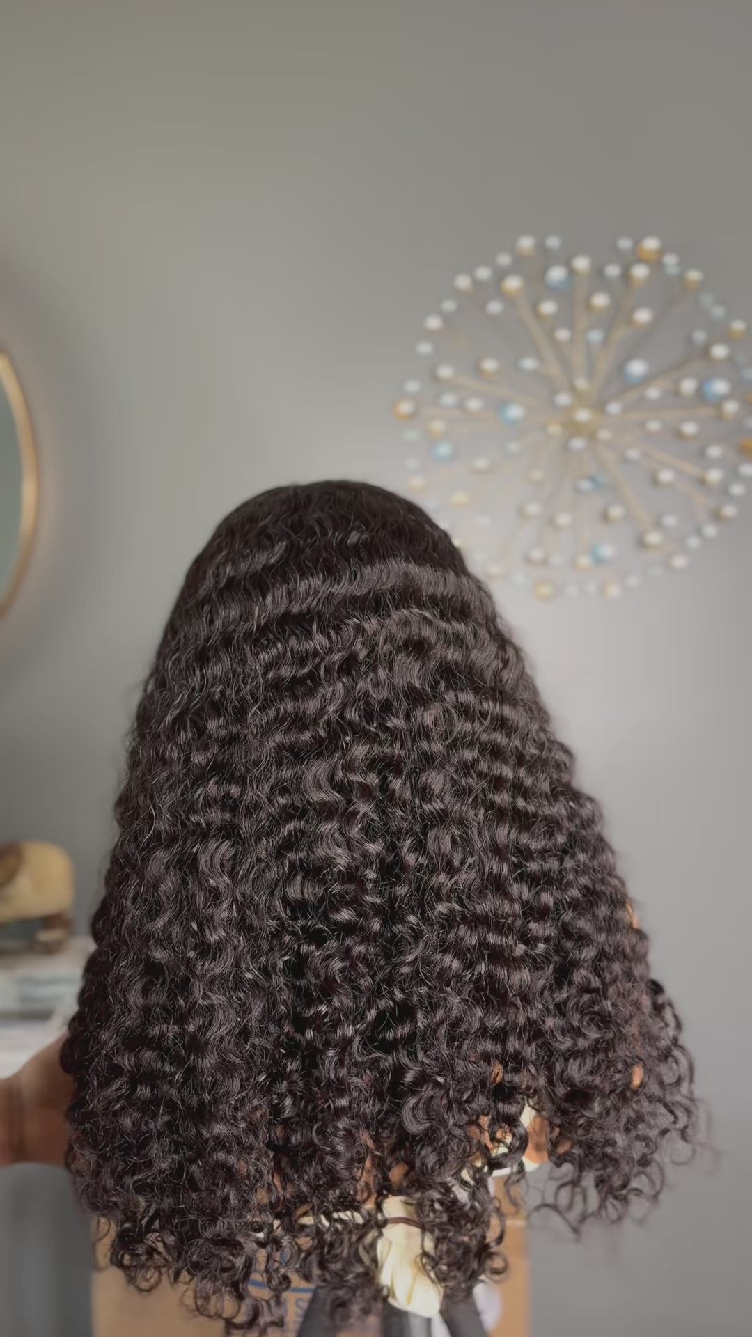 Lace frontal Deep waves paired with 13by4 frontal, 100% human hair